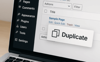 Comment dupliquer une page WordPress facilement